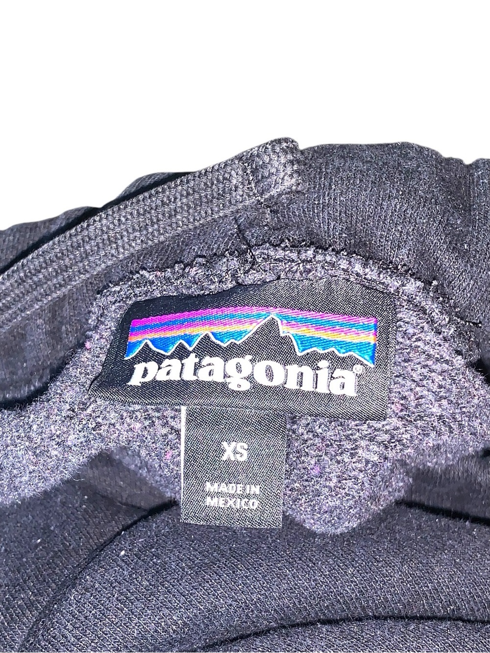Patagonia Black P-6 Label Uprisal Sweatpants Joggers XS Fleece Elastic Waist - Picture 5 of 9